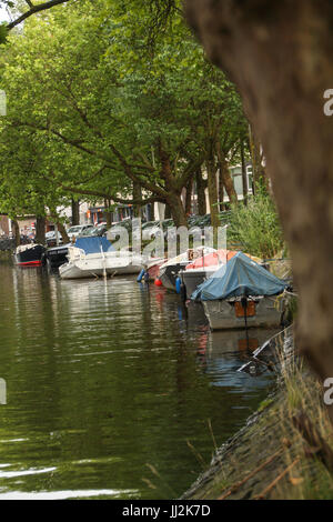 Les Canaux d'Amsterdam, patrimoine Unesco, Pays-Bas - canali di Amsterdam, Patrimonio Mondiale dell Unesco, Paesi Bassi Foto Stock