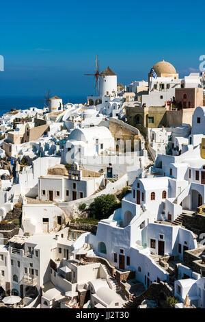 Oia - Santorini, Egeo Meridionale, Grecia Foto Stock