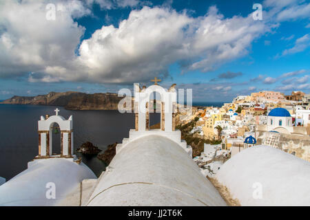 Oia - Santorini, Egeo Meridionale, Grecia Foto Stock