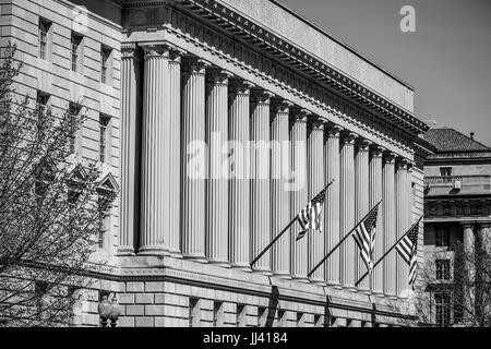 Famoso edificio a Washington - l'Ufficio di presidenza di incisione e la stampa Foto Stock