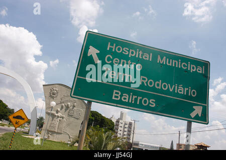 Portal americano, São Paulo, Brasile Foto Stock