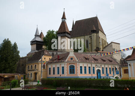 Chiesa fortificata di Biertan, Transilvania, Romania Foto Stock