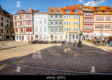 La città di Erfurt in Germania Foto Stock