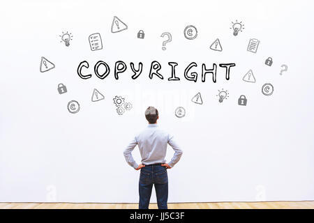 Concetto di copyright Foto Stock