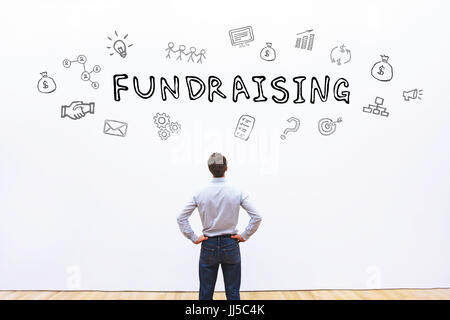 Concetto di raccolta fondi Foto Stock