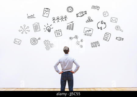 Project management, abstract il concetto di business Foto Stock