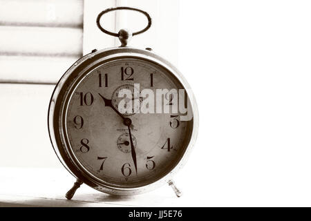 Orologi, mani, puntatori, allarme, numeri, ore, Brasile Foto Stock