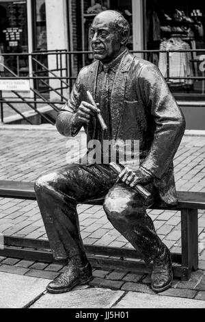 Statua in bronzo a nord di Boston zona pedonale - BOSTON / MASSACHUSETTS - Aprile 3, 2017 Foto Stock