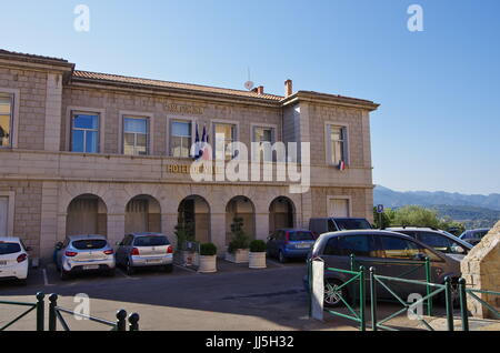 Portovecchio, fr - giugno 23,2017 - Vista del municipio di porto vecchio, in corsica. Foto Stock