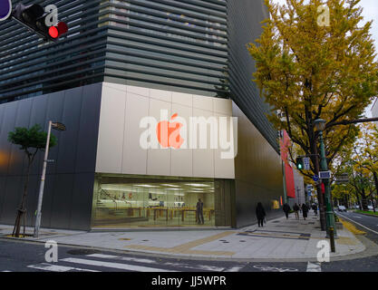 Sendai, Giappone - Dicembre 1, 2016. Un Apple Store presso il centro cittadino di Sendai, Giappone. Sendai è il centro della regione di Tohoku economia, ed è la base del re Foto Stock