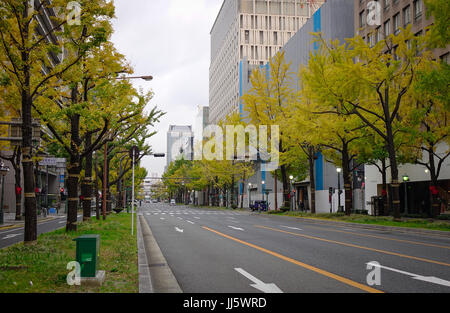 Sendai, Giappone - Dicembre 1, 2016. Strada al quartiere degli affari di Sendai, Giappone. Sendai è il centro della regione di Tohoku economia, ed è la base della r Foto Stock