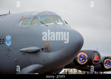Un US Air Force B-52H Stratofortress in mostra statica al RIAT Fairford, REGNO UNITO Foto Stock