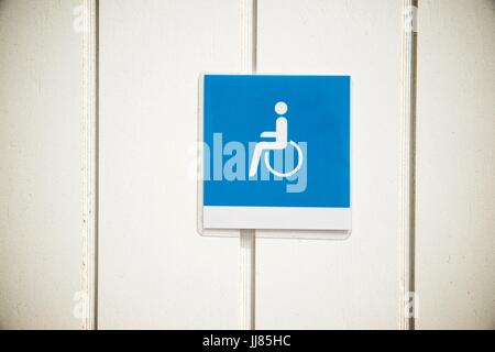 Ingresso al pubblico un bagno per disabili. Foto Stock