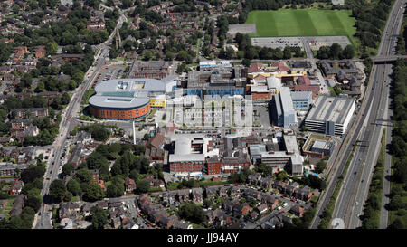 Vista aerea dell'ospedale di speranza, Salford, Manchester, Regno Unito Foto Stock