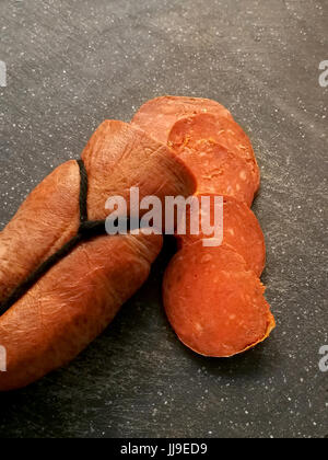 Sobrasada de Mallorca, carne e salsiccia di paprica Foto Stock