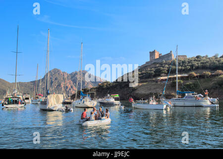 Tour de Girolata, La Scandola, Riserva Naturale, Porto, Corsica, Francia Foto Stock