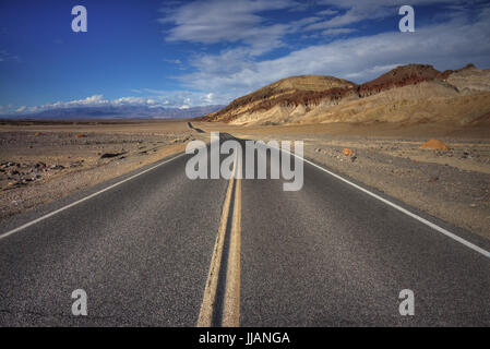 Strada di infinito, Valle della Morte Foto Stock