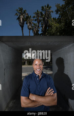 Cobi Jones a Los Angeles il 12 Luglio 2017 Foto Stock