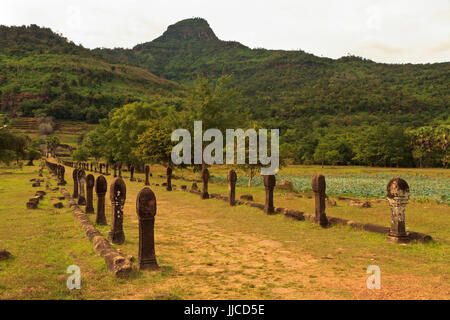 Vat Phou o Wat Phu Champasak in, sud Laos Foto Stock