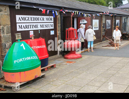 Museo marittimo a Porthmadog, Gwynedd, North West Wales, Regno Unito Foto Stock