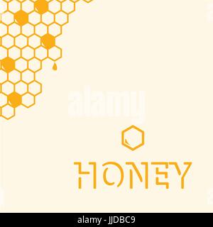 Disegno geometrico con il nido d'ape. Illustrazione Vettoriale