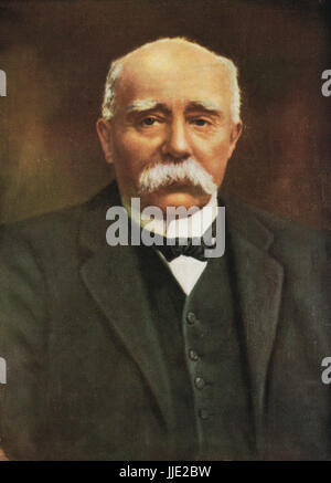 Il primo ministro francese Georges Clemenceau, Primo ministro di Francia durante la Prima Guerra Mondiale Foto Stock