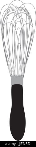 Mescolare con una frusta di cibo nel vettore Illustrazione Vettoriale