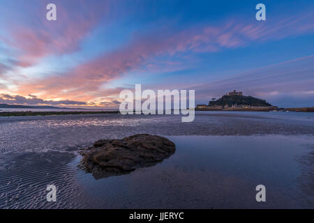 St Michael's Mount in Cornovaglia. Foto Stock