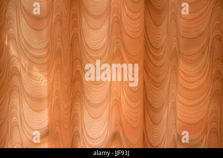 Arancione tenda astratta texture di sfondo (modello di onda) Foto Stock