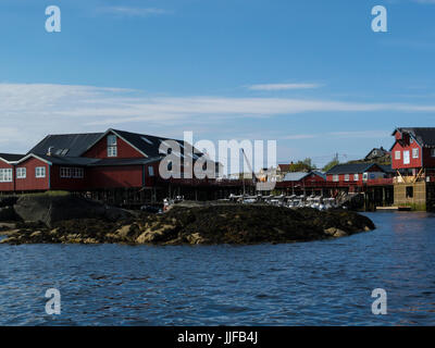 Villaggio di Å i Lofoten un piccolo villaggio di pesca in Lofoten un archipeligo nel mare di Norvegia Norvegia Foto Stock