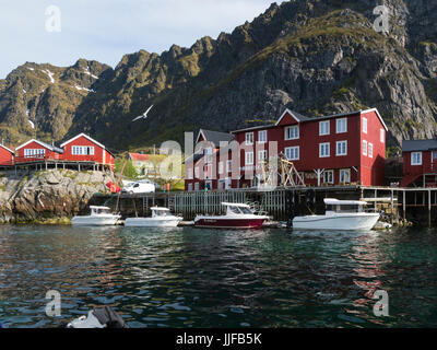 Museo Torrfisk villaggio di Å i Lofoten un piccolo villaggio di pesca in Lofoten un archipeligo nel mare di Norvegia Norvegia Foto Stock