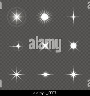 Star burst con bagliori Illustrazione Vettoriale