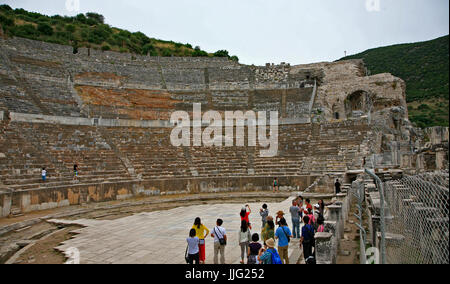 Il grande teatro in Efeso Foto Stock