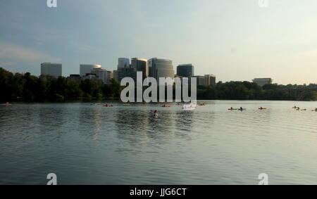 Vista da Georgetown Rosslyn Foto Stock