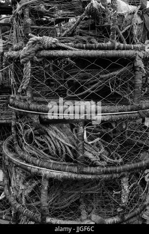 Trappole di pesca a Bodega Bay Foto Stock