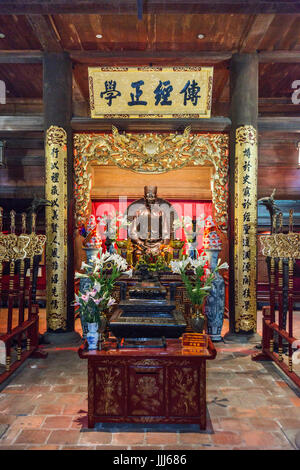 Tempio della Letteratura Hanoi Vietnam Foto Stock