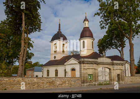 Chiesa ortodossa russa. Kuressaare, isola di Saaremaa, Estonia Foto Stock