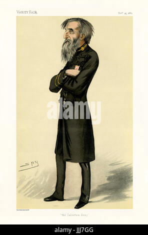 William Booth, primo 'General' dell'Esercito della Salvezza - Ritratto in piedi. Vanity Fair caricatura da Spy (vero nome Sir Leslie Matthew Ward 21 Novembre 1851 - 15 Maggio 1922). La didascalia recita "L'Esercito della Salvezza, datata 25 novembre 1882. (Litografia di Vincent Brooks, giorno & Figlio) WB: British predicatore metodista e fondatore dell'Esercito della salvezza: 10 Aprile 1829 - 20 agosto 1912. Foto Stock