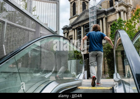 Julien Mattia / le Pictorium - attuazione del nuovo forum nel vecchio quartiere di Les Halles de Paris - 19/07/2017 - Francia / Ile-de-France (regione) / Parigi - attuazione del nuovo forum nel vecchio quartiere di Les Halles de Paris Foto Stock