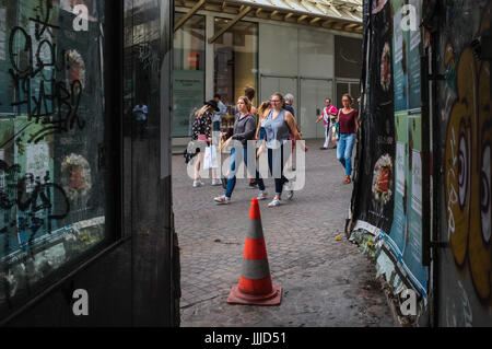 Julien Mattia / le Pictorium - attuazione del nuovo forum nel vecchio quartiere di Les Halles de Paris - 19/07/2017 - Francia / Ile-de-France (regione) / Parigi - attuazione del nuovo forum nel vecchio quartiere di Les Halles de Paris Foto Stock