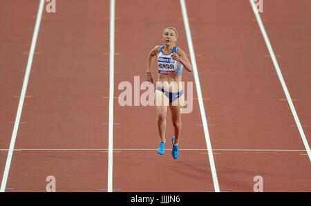 Stratford, UK. Xx Luglio, 2017. Georgie Hermitage (GBR), Womens 400m T37 finale. Mondo para di atletica. London Olympic Stadium. Queen Elizabeth Olympic Park. Stratford. Londra. Regno Unito. 20/07/2017. Credito: Sport In immagini/Alamy Live News Foto Stock