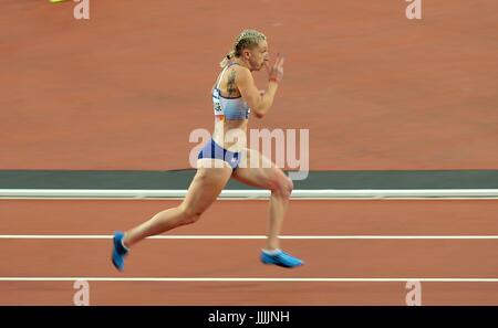 Stratford, UK. Xx Luglio, 2017. Georgie Hermitage (GBR), Womens 400m T37 finale. Mondo para di atletica. London Olympic Stadium. Queen Elizabeth Olympic Park. Stratford. Londra. Regno Unito. 20/07/2017. Credito: Sport In immagini/Alamy Live News Foto Stock