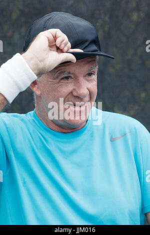 Alan thicke da dolori della crescita Chris Evert pro-celebrity classico del tennis boca raton fl,novembre 18,2016 Foto Stock