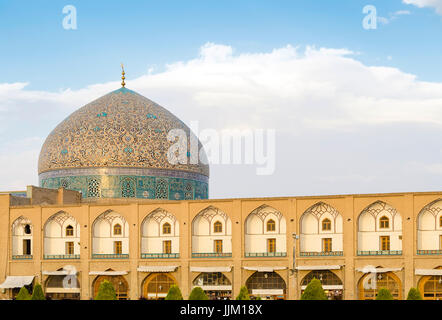 Sheikh Lutfollah moschea a Naqsh-e JAHAN Piazza, Isfahan, Iran (Patrimonio Mondiale UNESCO) Foto Stock
