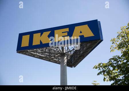 Ikea arredamento domestico retail store - Il logo Foto Stock