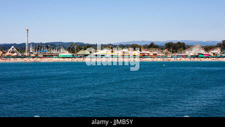 Il lungomare di Santa Cruz, California Foto Stock