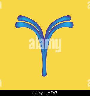 Stilizzata della tecnologia medica, cell blocker anticorpo, biotech, microbiologia Illustrazione Vettoriale