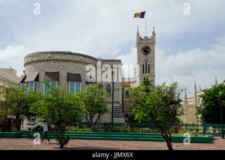 Bridgetown, la capitale delle Barbados e i relativi dettagli. Foto Stock