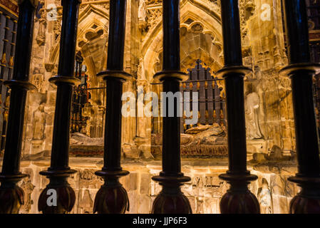 Interno della cattedrale di Santo Domingo de la Calzada, La Rioja, Spagna. Camino de Santiago. Foto Stock