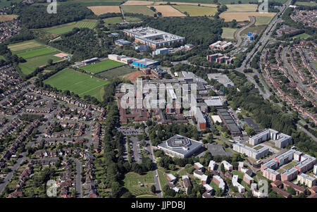 Vista aerea della Loughborough University, Leicestershire, Regno Unito Foto Stock